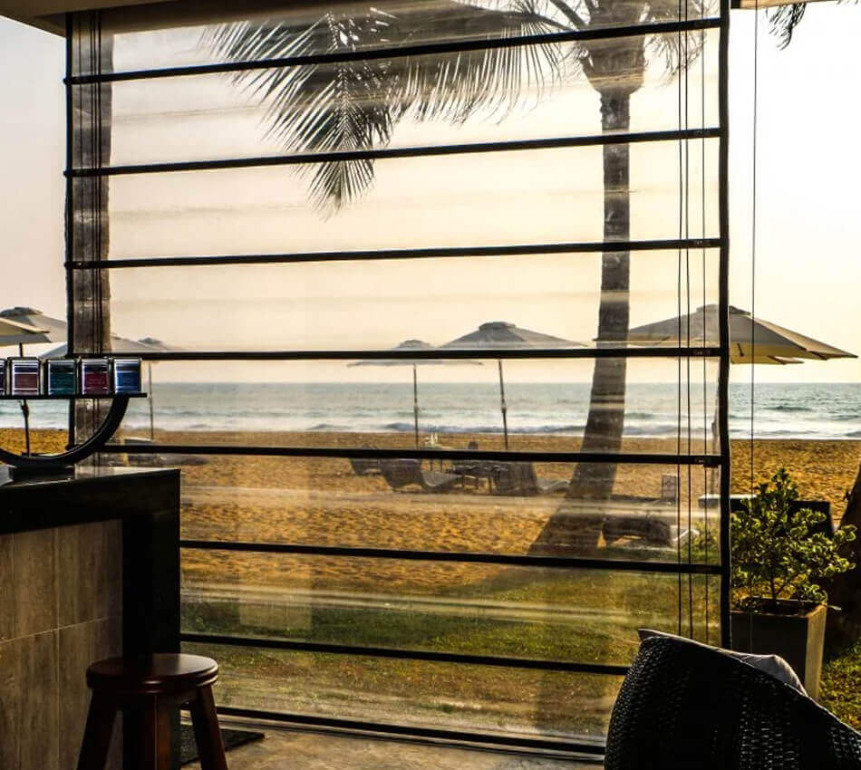 Transparent Monsoon Blinds