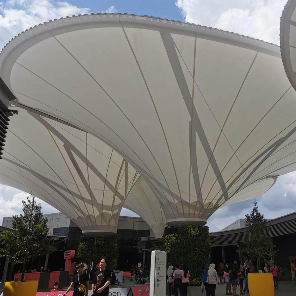 Inverted Cone Tensile Structures