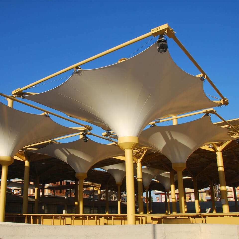 Inverted Cone Tensile Structures - CanopyWorld